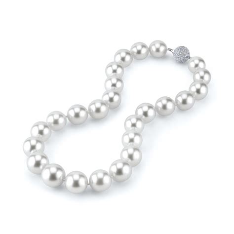 15 16 2mm White South Sea Pearl Necklace AAAA Quality