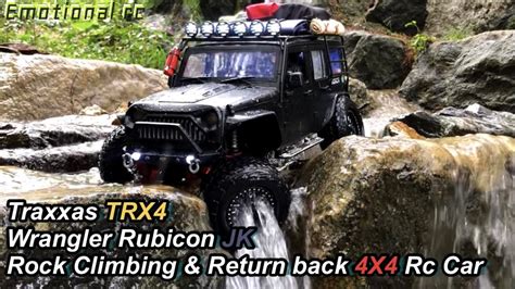 Traxxas Trx4 Jeep Wrangler Rubicon Jk Rock Climbing And Return Back 4x4