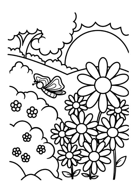 Imagem De Paisagem Para Colorir - 7