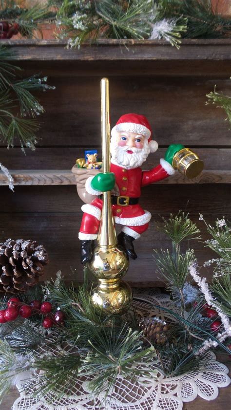 Mr Christmas Santas Lighted Animated Tree Top Christmas Tree Etsy