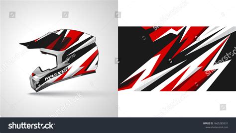 Racing Helmet Wrap Decal Vinyl Sticker Stock Vector (Royalty Free ...