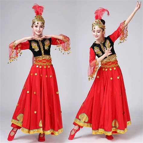 Xinjiang dance performances Uygur costumes Minority dress stage costume ...