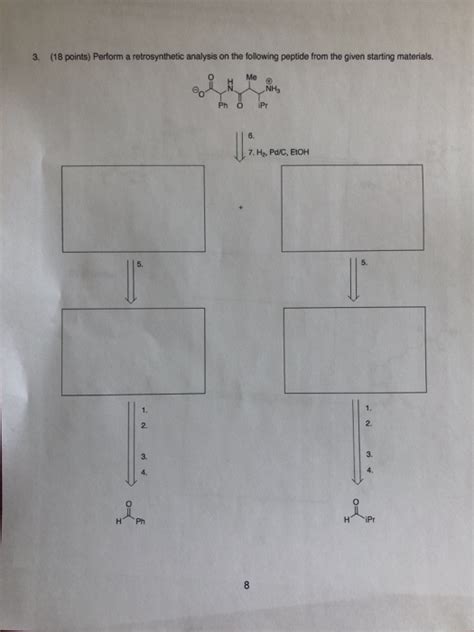 Solved Points Perform A Retrosynthetic Analysis On Chegg