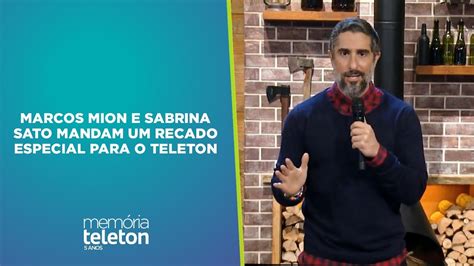 Teleton Marcos Mion E Sabrina Sato Mandam Um Recado Especial