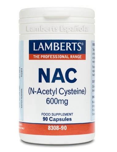 N Acetil Cisteina NAC 600 Mg Lamberts 90 Comprimidos