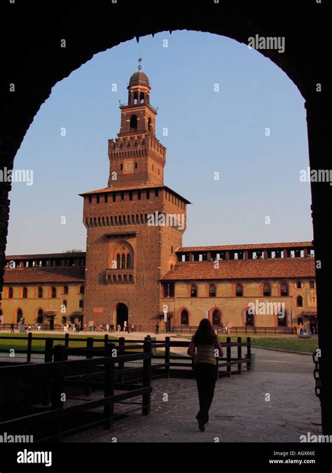 Sforza Castle Milan Italy Stock Photo - Alamy