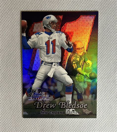 Fleer Flair Showcase Drew Bledsoe Row Holo Football Card