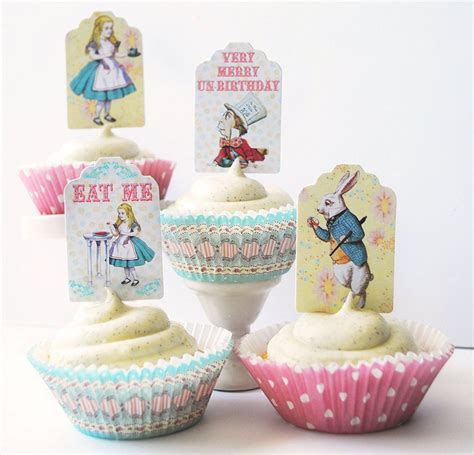 Alice In Wonderland Cupcake Kit Alice In Wonderland Cupcakes Alice