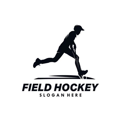 Man Field Hockey Silhouette logo design template 44851482 Vector Art at ...