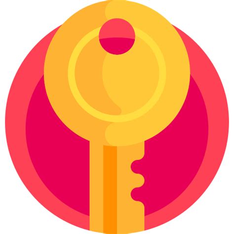 Key Detailed Flat Circular Flat Icon