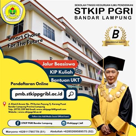 Penerimaan Mahasiswa Baru STKIP PGRI Bandar Lampung Tahun 2022 STKIP