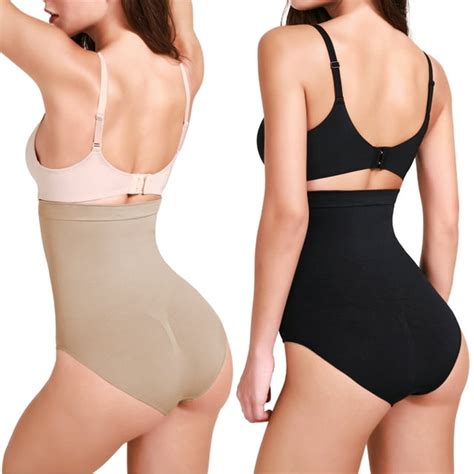 Vaslanda High Waist Tummy Control Shapewear For Women Compression Slimming Panties Body Shaper