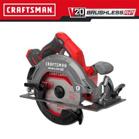 Craftsman V20 Rp 20 Volt Max 7 1 4 In Brushless Cordless Circular Saw Bare Tool In The