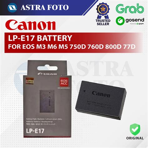 Jual Original Canon Battery Lp E17 Baterai Eos M3 M6 M5 750d 760d