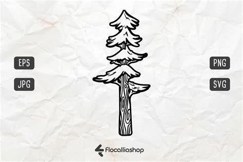 Pine Tree Vector Grafik Von Flocalliastore · Creative Fabrica