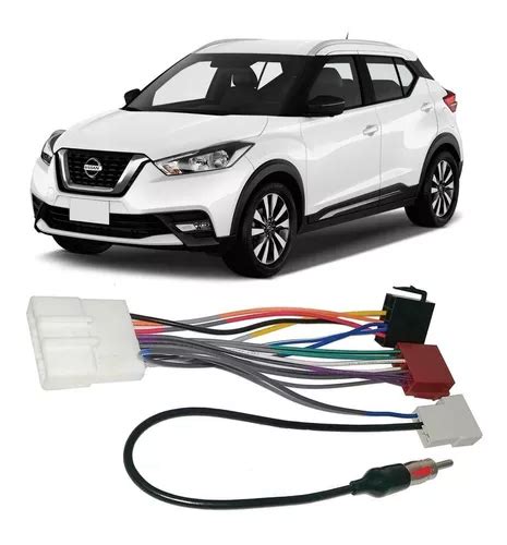 Chicote Som Radio Multimidia Nissan Kicks Adaptador Antena