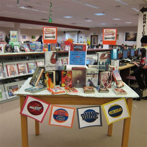 March Madness Library Displays Student Encouragement March Madness