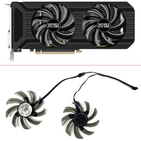 Ventilador De Refrigeraci N De 2 Piezas Accesorio Para Palit GTX 1070