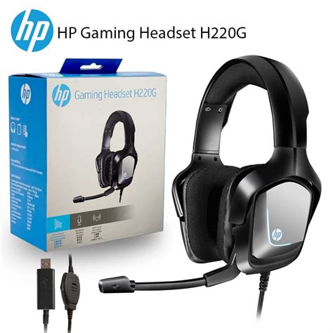 HP Gaming Headset H220 Noise Cancelling Gaming Headphone Black Cool ...