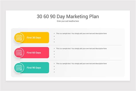 30 60 90 Day Marketing Plan PowerPoint Template | Nulivo Market