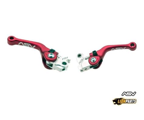 Asv Red Off Road Shorty Brake And Clutch Lever For Ktm Enduro R