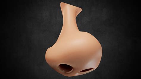 Cartoon Nose 14 Blender Low Poly 3d Model Turbosquid 1948684