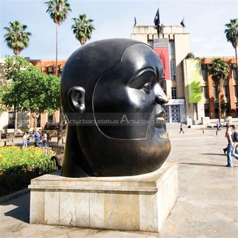 Fernando Botero Sculptures for Sale Large Face Statue