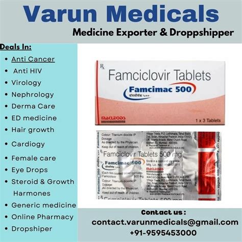 Famciclovir Tablet Famcimac Mg At Rs Stripe Antiviral Drug