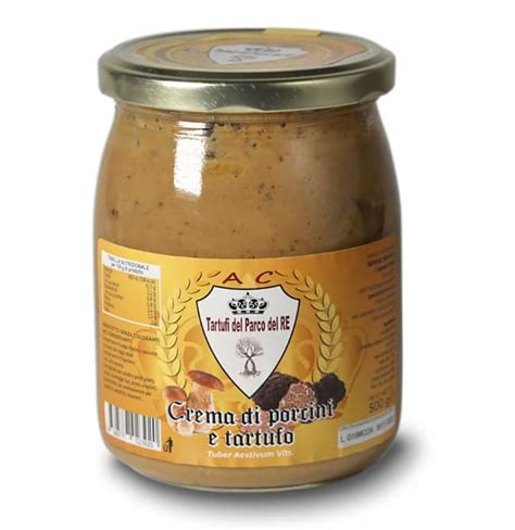 Crema Di Porcini E Tartufo 500g In Barattolo Tartufi Del Parco Del Re