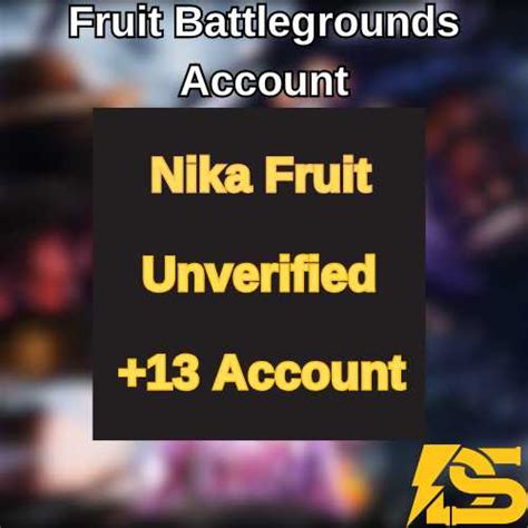 Fruit Battlegrounds - Account Nika (New Fruit) - Good Prices