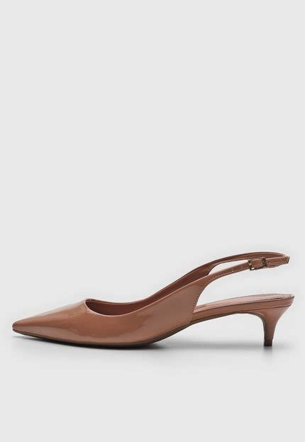 Scarpin Santa Lolla Slingback Nude Compre Agora Dafiti Brasil