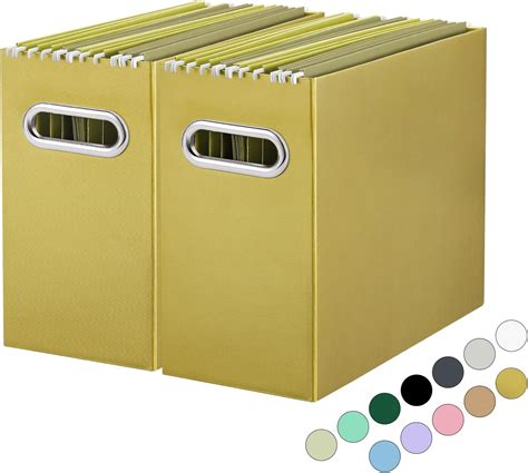 Oterri File Organizer Small Storage Box Cardboard File Folder Organizer