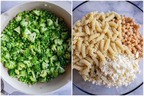 Lemon Broccoli Pasta Salad With Feta She Likes Food