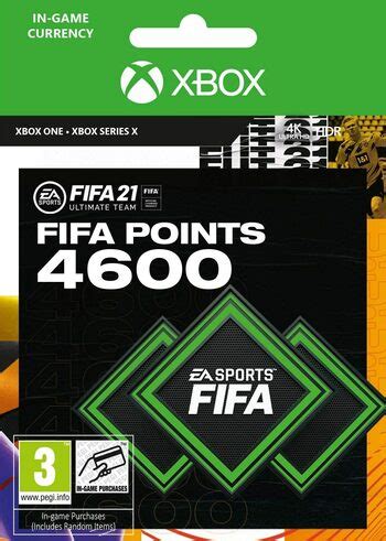 Clave 4600 Puntos FIFA 21 FUT Points Xbox One Barata