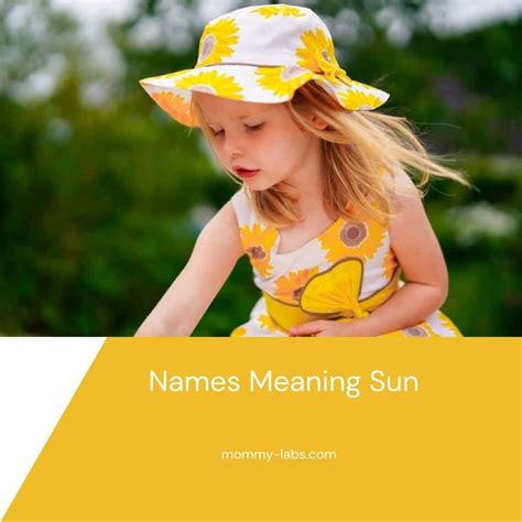 Names Meaning Sun - 200+ Shiny Name Ideas For Girls & Boys