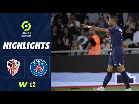 Ajaccio PSG 0 3 Highlights Mbappé goal vs Ajaccio Ligue 1 Uber Eats