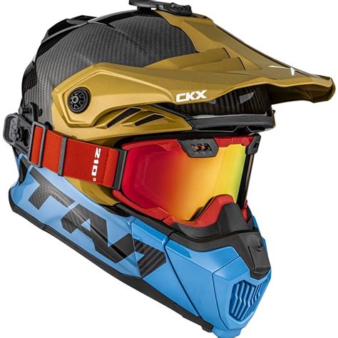 Ckx Titan Air Flow Stalwart Carbon Blue Red Camel Glossy Helmet Speed