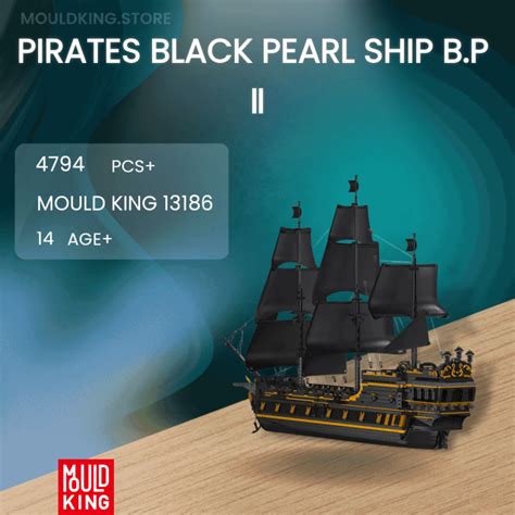 Mould King Pirates Black Pearl Ship B P With Pieces