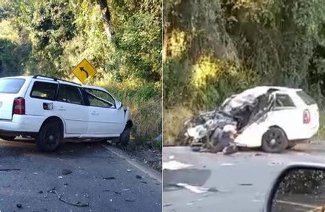 Jovem morre e dois ficam feridos após Parati bater contra caminhão na