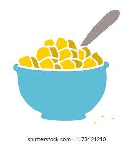 Cartoon Doodle Bowl Cereal Stock Illustration 1181696917