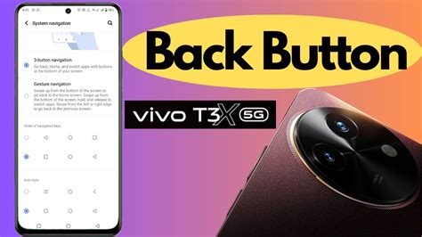 Vivo T3x 5g Back Button Settings Change Kaise Kare How To Set Back