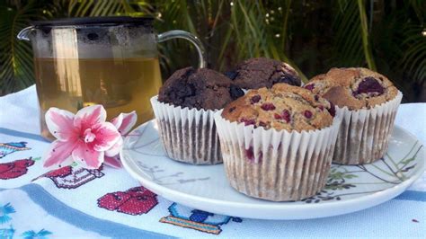 Vanilla And Raspberries Cacao And Blueberries Muffins Leuza Kyne