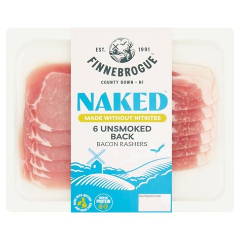 Finnebrogue Naked Unsmoked Back Bacon Ocado