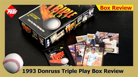 1993 Donruss Triple Play Box Review Youtube