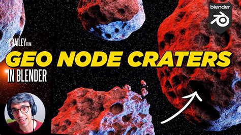 Geometry Nodes Procedural Craters Blender Tutorial Blendernation Bazaar