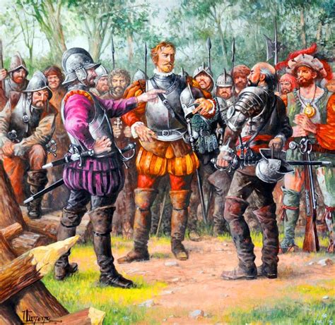 Meeting Of Conquistadores The German Nicolas Federmann Sebastian De