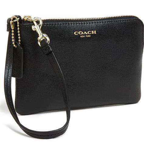 COACH 'Small' Leather Wristlet | Nordstrom