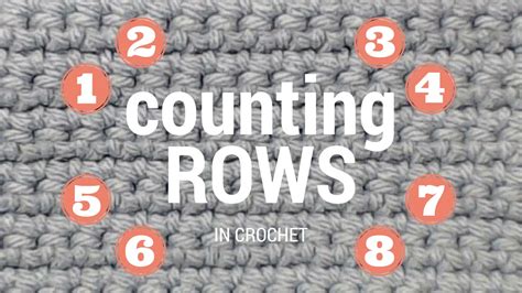 Counting Rows In Crochet Youtube