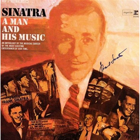 Frank Sinatra signed "Sinatra: A Man and His Music" album