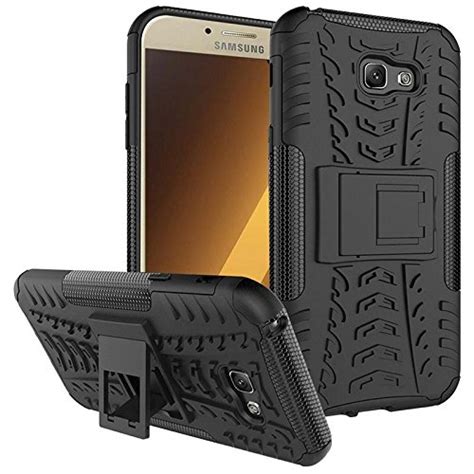 Kaira Hard Armor Hybrid Rubber Bumper Flip Stand Rugged Back Case Cover